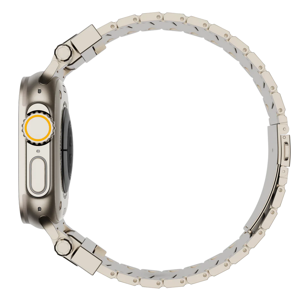 Elestra V01 titanový řemínek na hodinky pro Apple Watch, design ve tvaru V