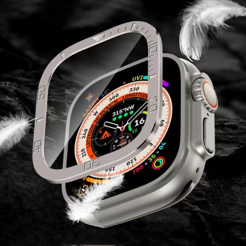 Gehard glazen schermbeschermer voor Apple Watch Ultra, Vellon
