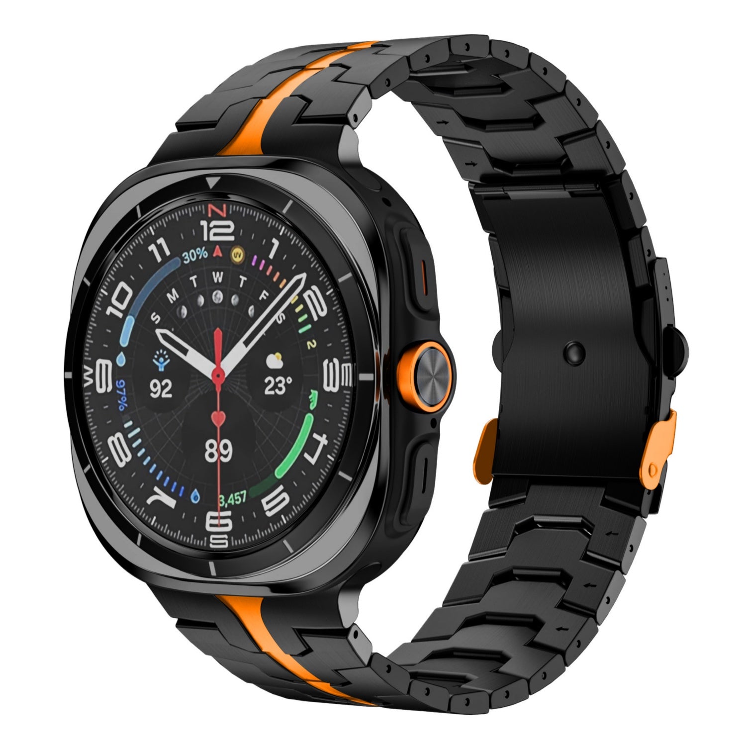 Titanen horlogeband voor Samsung Watch 7 Ultra, Averon vouwsluiting