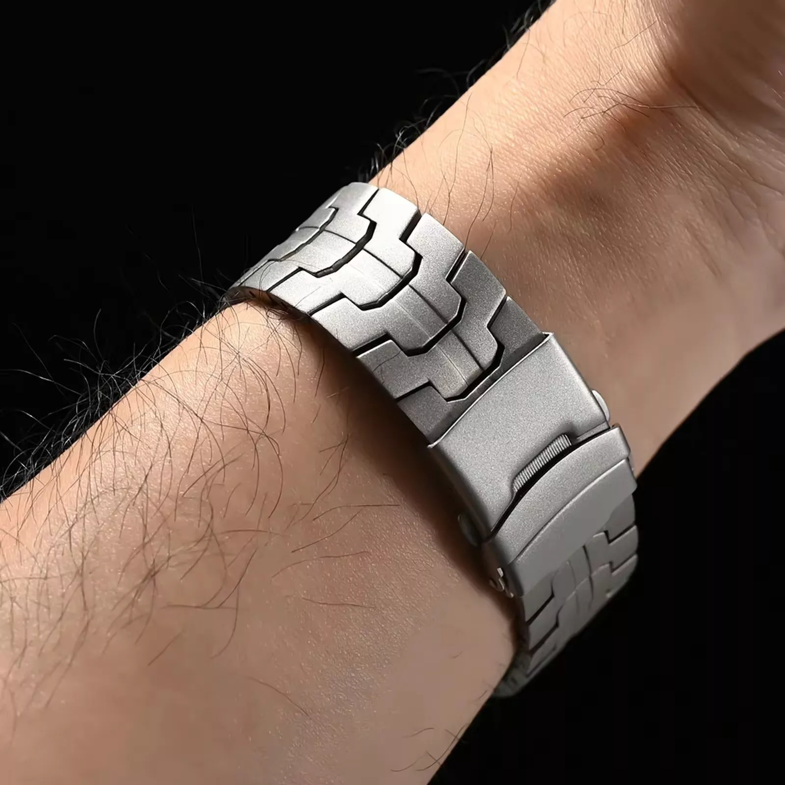 Titanen horlogeband voor Samsung Watch 7 Ultra, Averon vouwsluiting