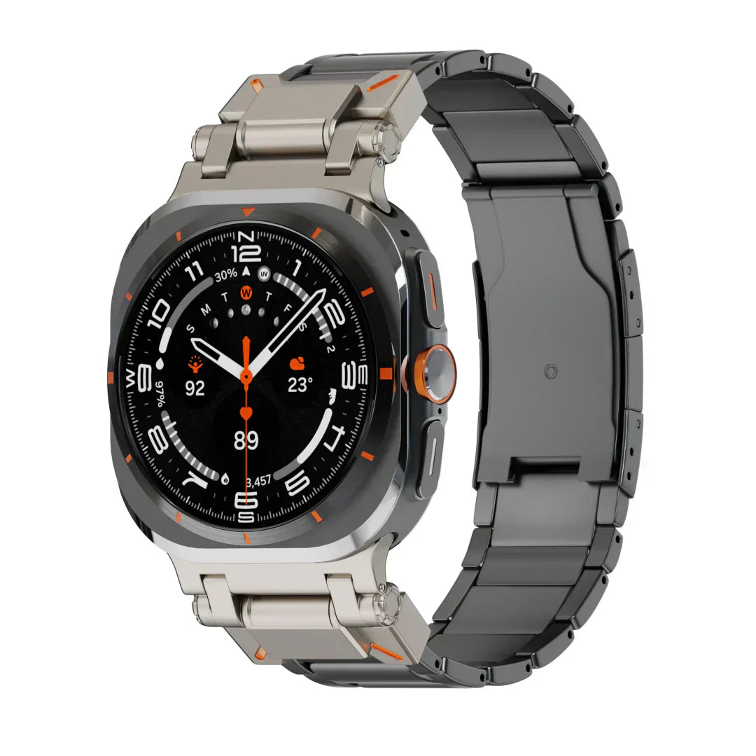 Titanový řemínek Samsung Galaxy Watch Ultra, skládací přezka Voyager