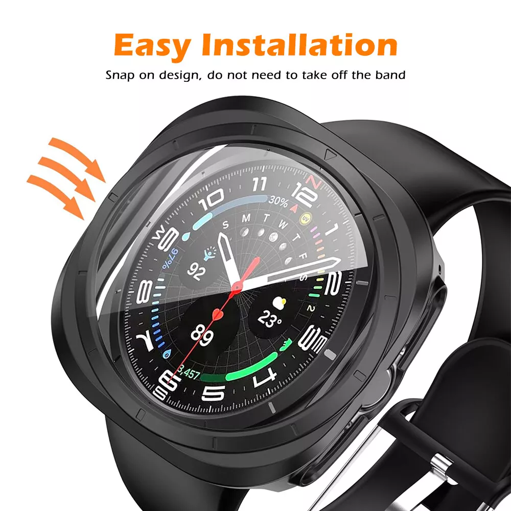 Samsung Galaxy Watch Ultra 47mm etui, Orvalo hærdet glascover