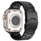 Pasek Apple Watch z tytanu z składanym zapięciem bezpieczeństwa, styl Kestrel