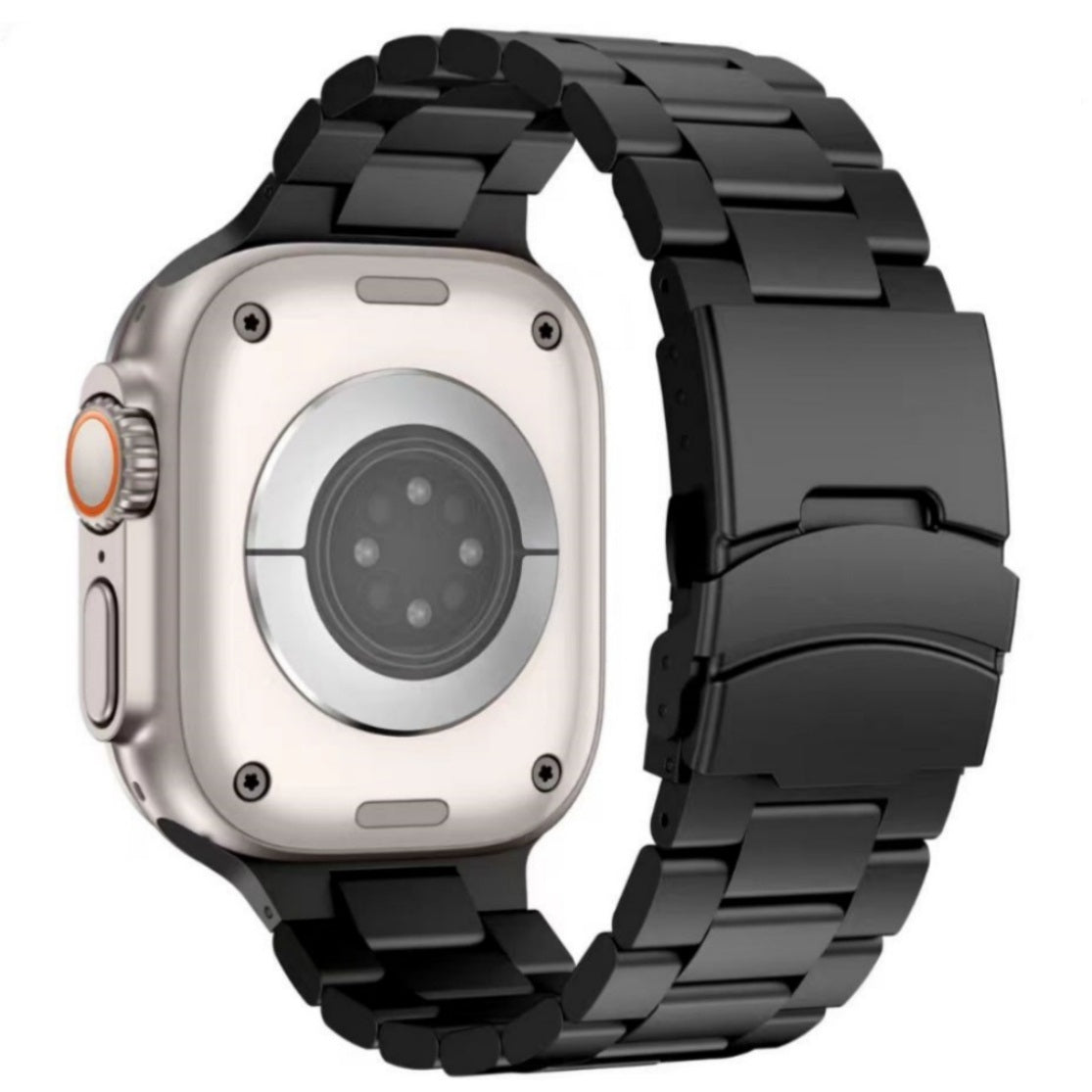 Pasek Apple Watch z tytanu z składanym zapięciem bezpieczeństwa, styl Kestrel