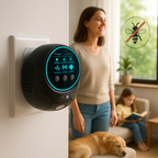 Breevo 360° repellente a ultrasuoni con spina per api e vespe, per patii