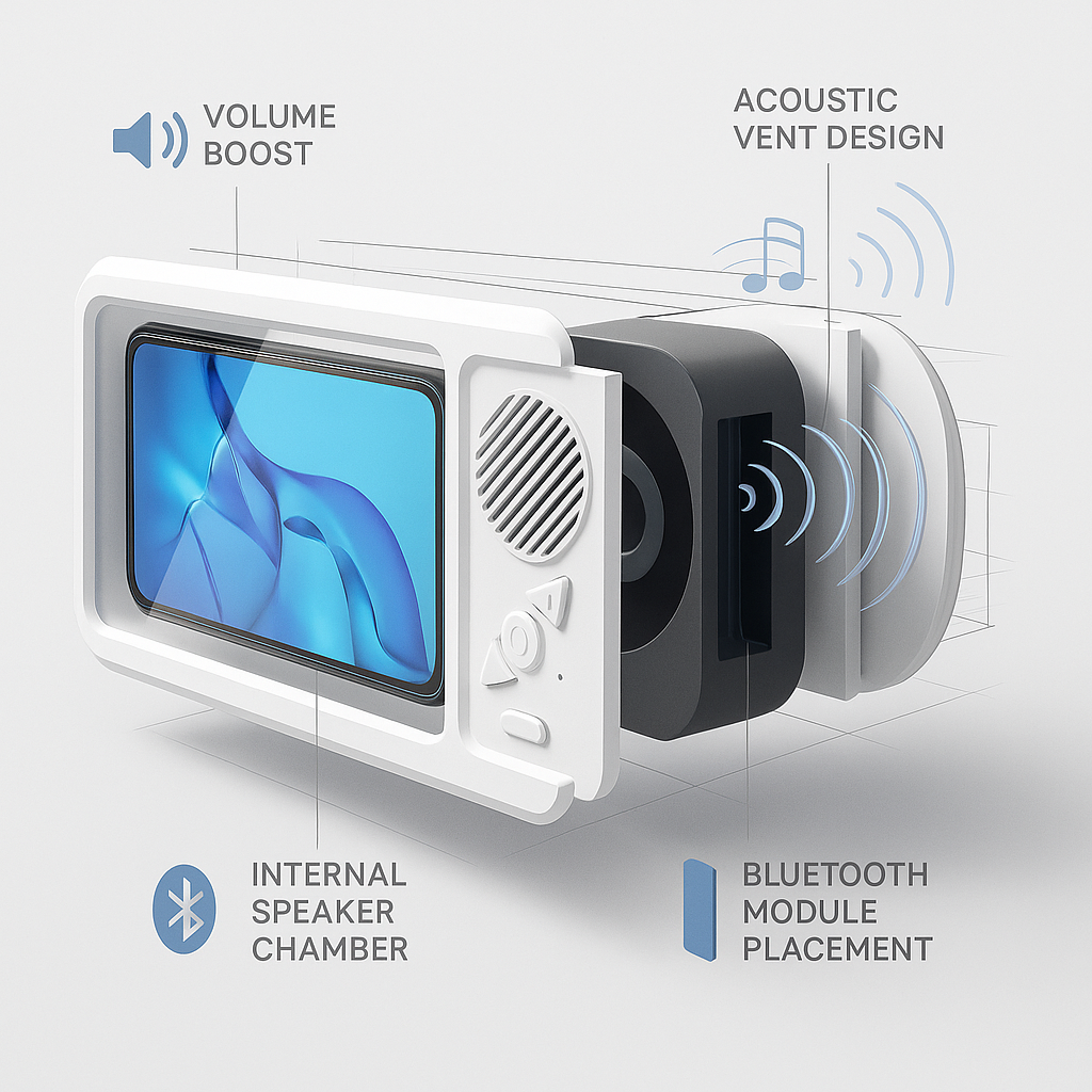 Vodotěsné pouzdro na telefon s Bluetooth pro hands-free streamování kdekoli | Fioriscas