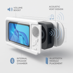 Vodotěsné pouzdro na telefon s Bluetooth pro hands-free streamování kdekoli | Fioriscas