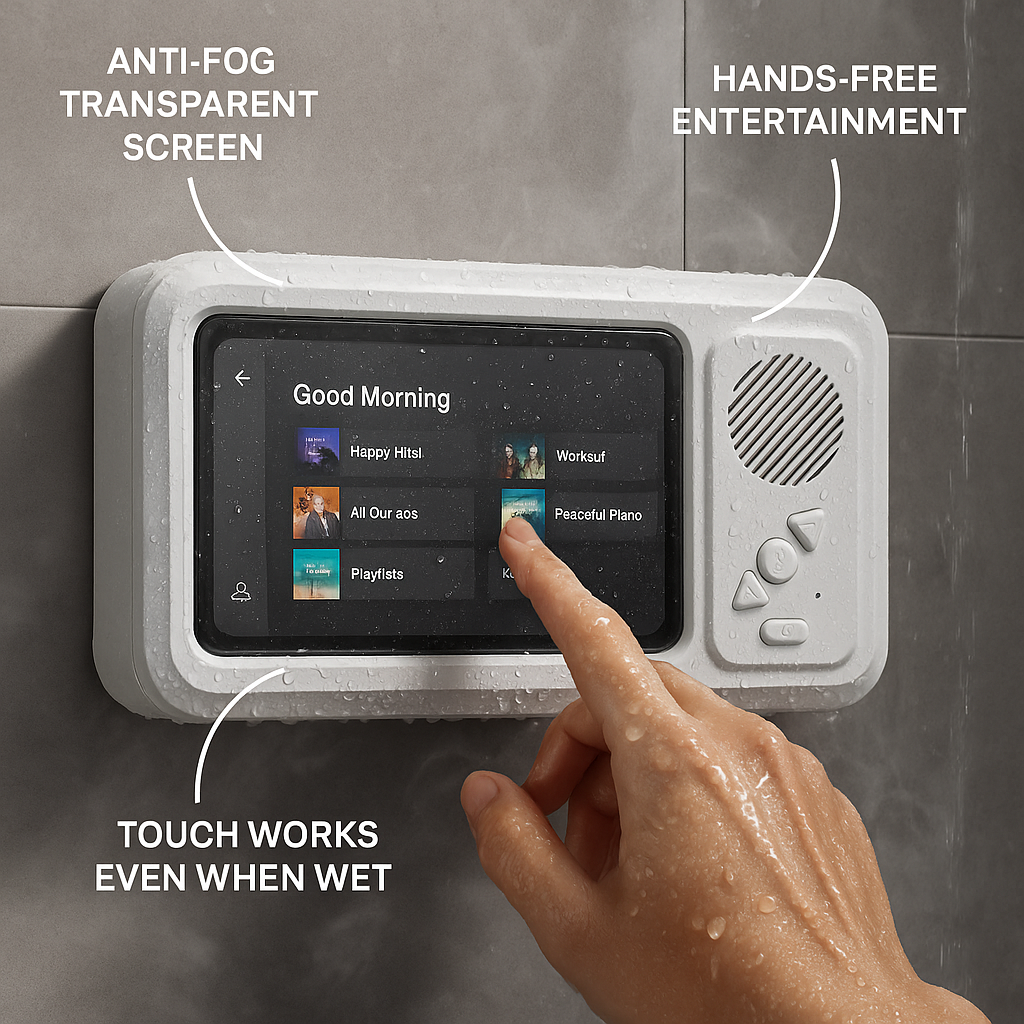 Vodotěsné pouzdro na telefon s Bluetooth pro hands-free streamování kdekoli | Fioriscas