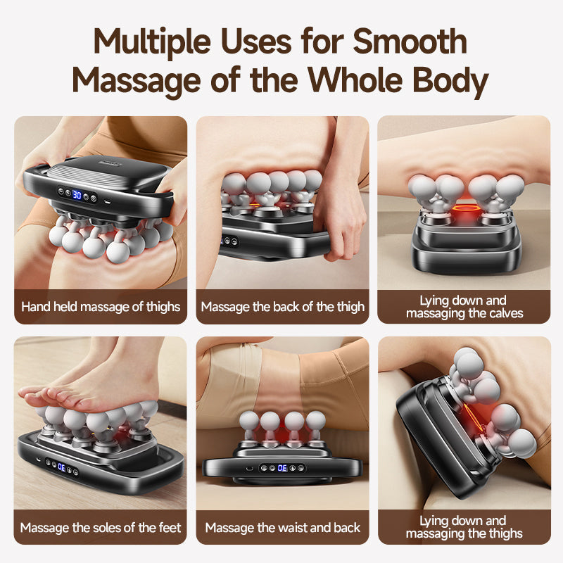Body Reset – 20-hoved fulddækkende massager med rødt lys og dyb percussion lindring | Fioriscas