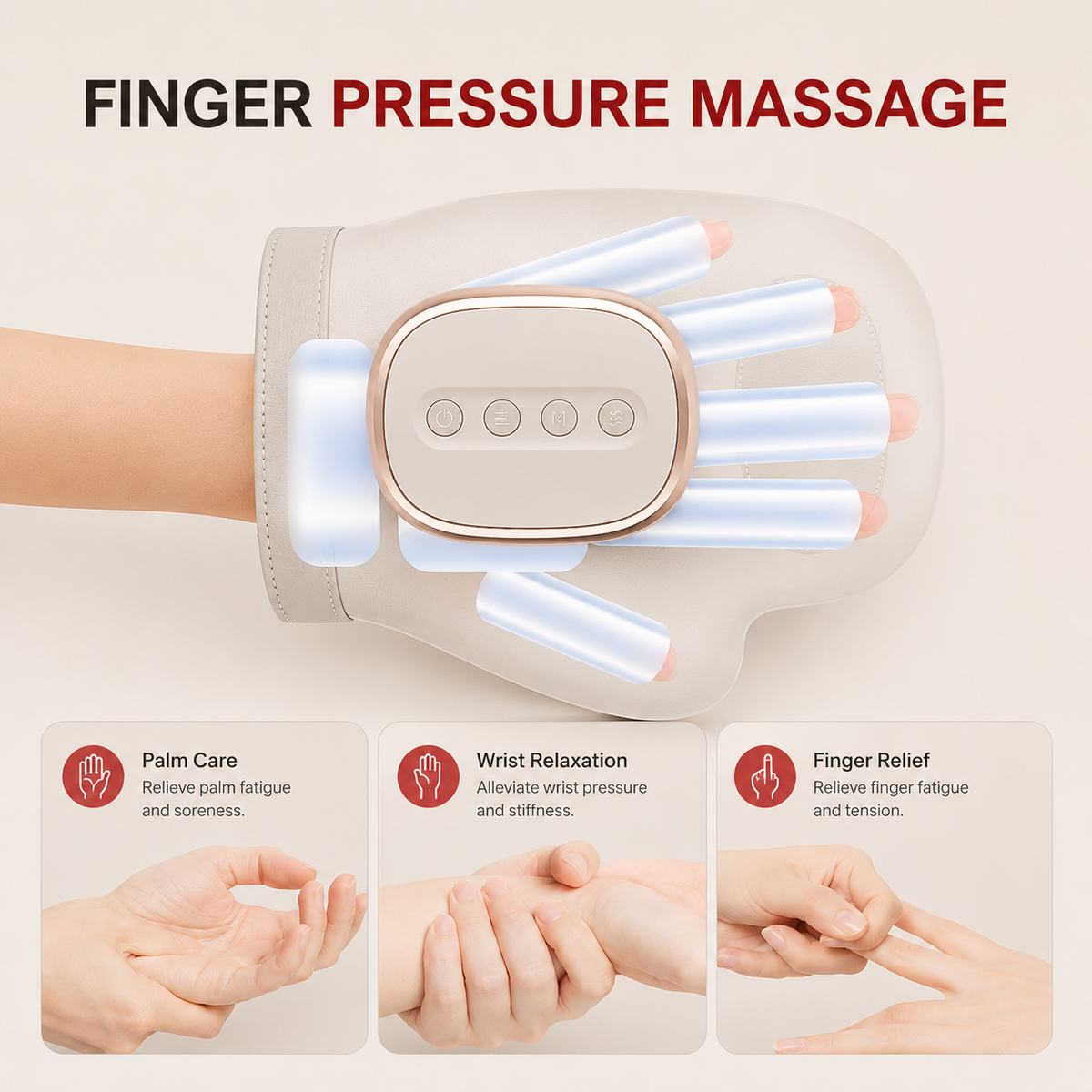 Kabelloser beheizter Handmassagegerät für tägliche Verspannungen und Handgelenkskomfort | Fioriscas