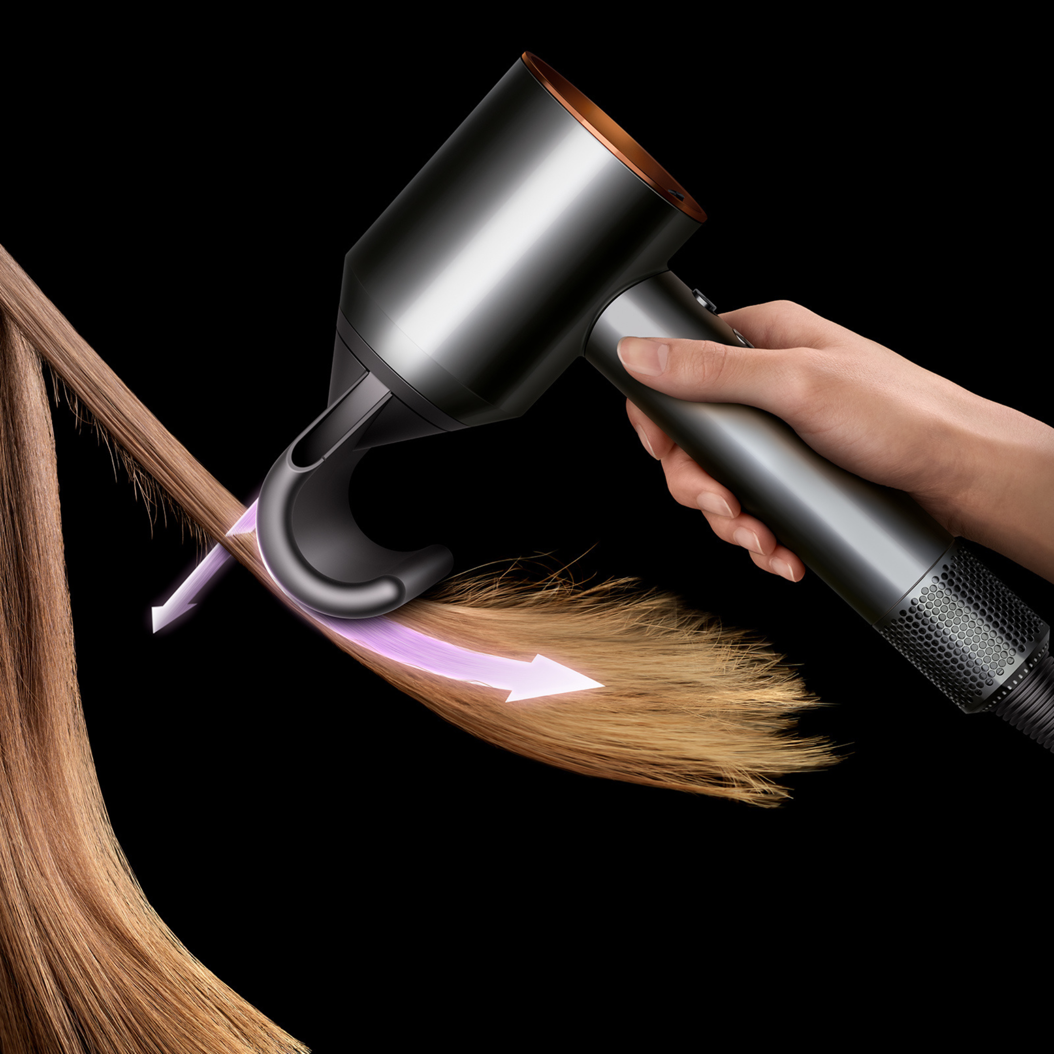 Hot Air Hair Styler, Velvet Sonic Dry Multi-Attachment Drying System
