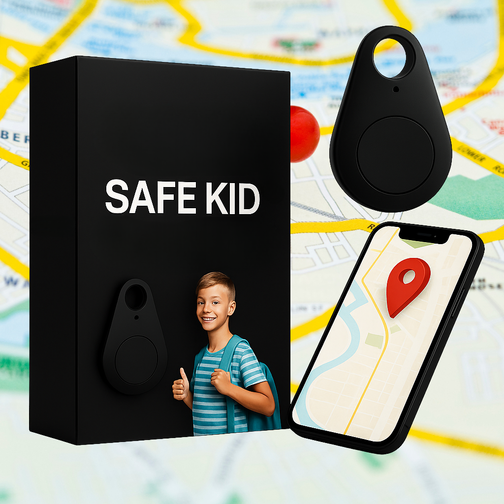 KidiSafe waterdichte gps-tracker voor kinderen, live locatie en SOS-melding