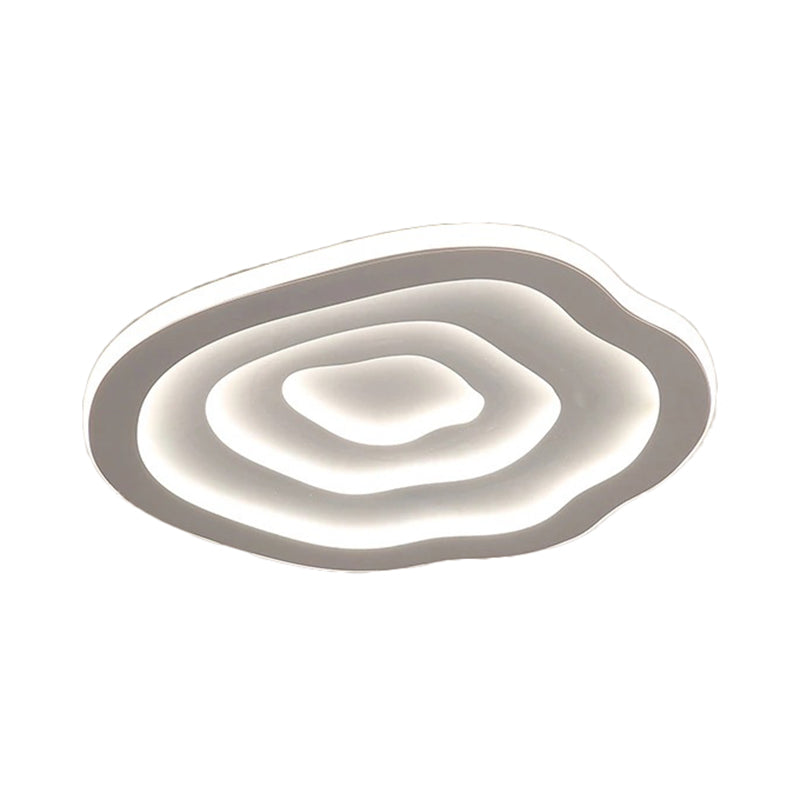 Lampada da soffitto ondulata in acrilico, luce LED bianco caldo AureliaWave