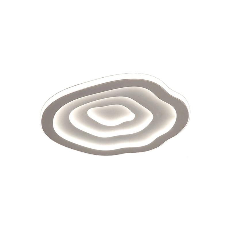 Lampada da soffitto ondulata in acrilico, luce LED bianco caldo AureliaWave