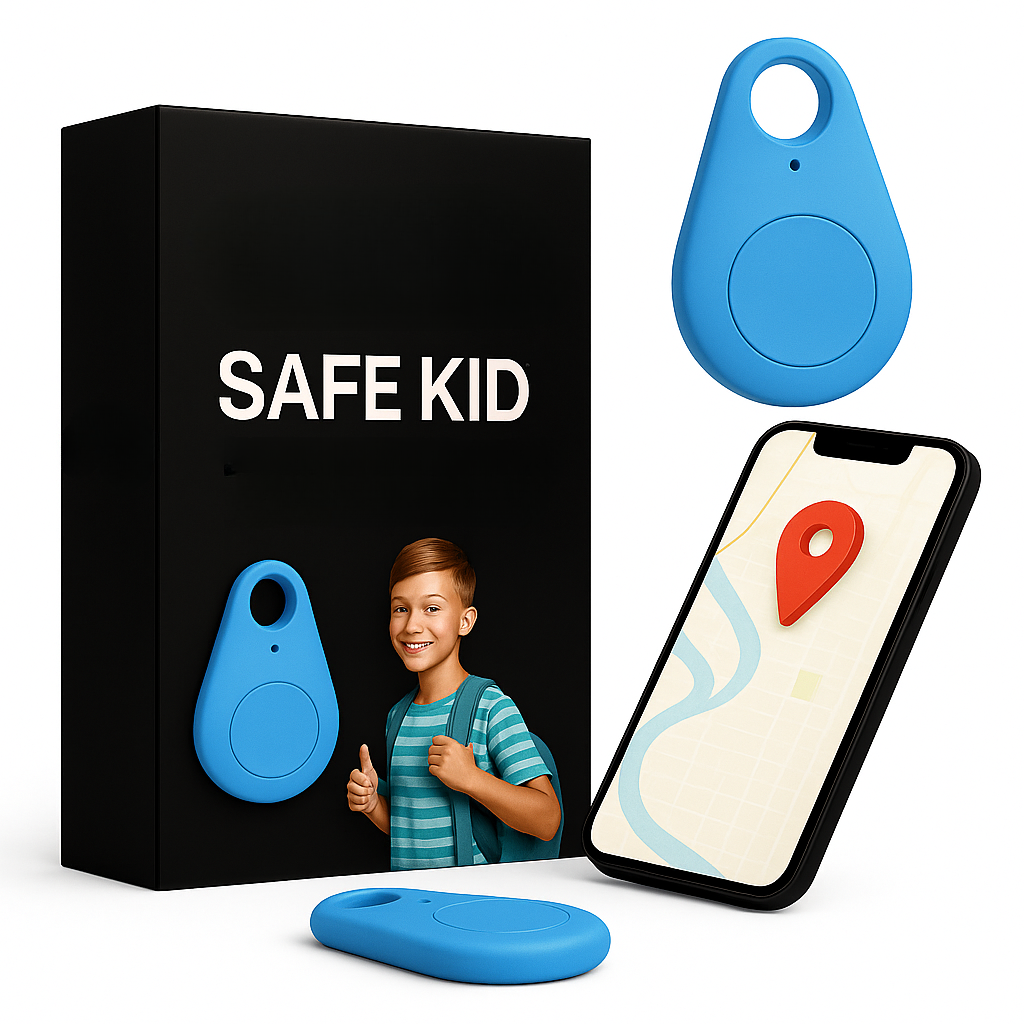 KidiSafe waterdichte gps-tracker voor kinderen, live locatie en SOS-melding