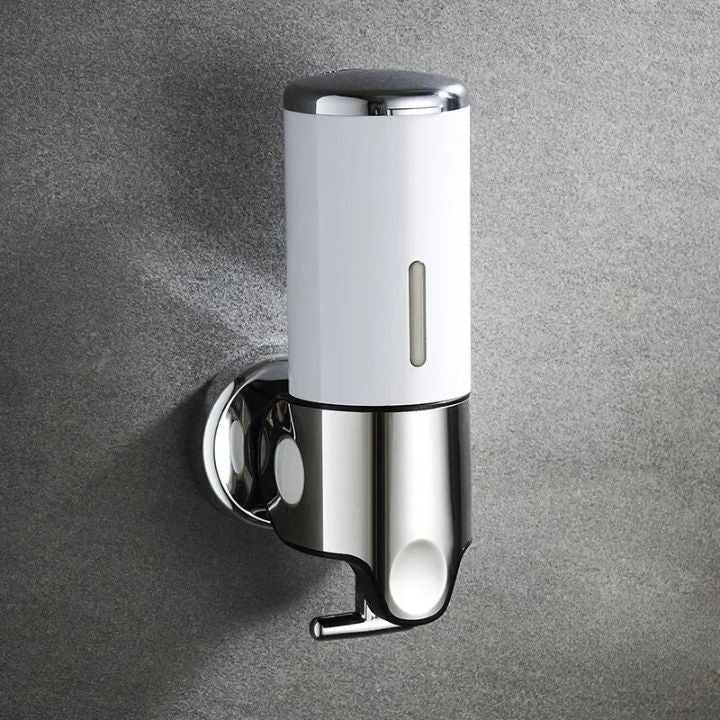 Wall Mounted Soap Dispenser | SudsStation Bathroom Organizer | Stainless Steel & ABS | 16.9 fl oz | Set of 1–3