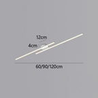 Ultra-Slim LED Semi-Flush Ceiling Light in Aluminum, LumenVale