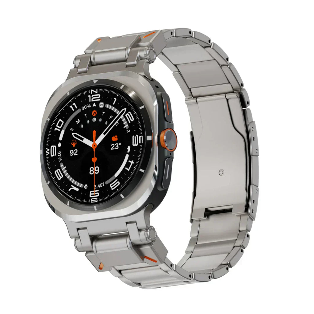 Titanový řemínek Samsung Galaxy Watch Ultra, skládací přezka Voyager