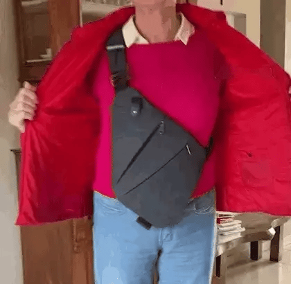 NovaGuard Anti-Theft Sling Bag with Adjustable Crossbody Strap