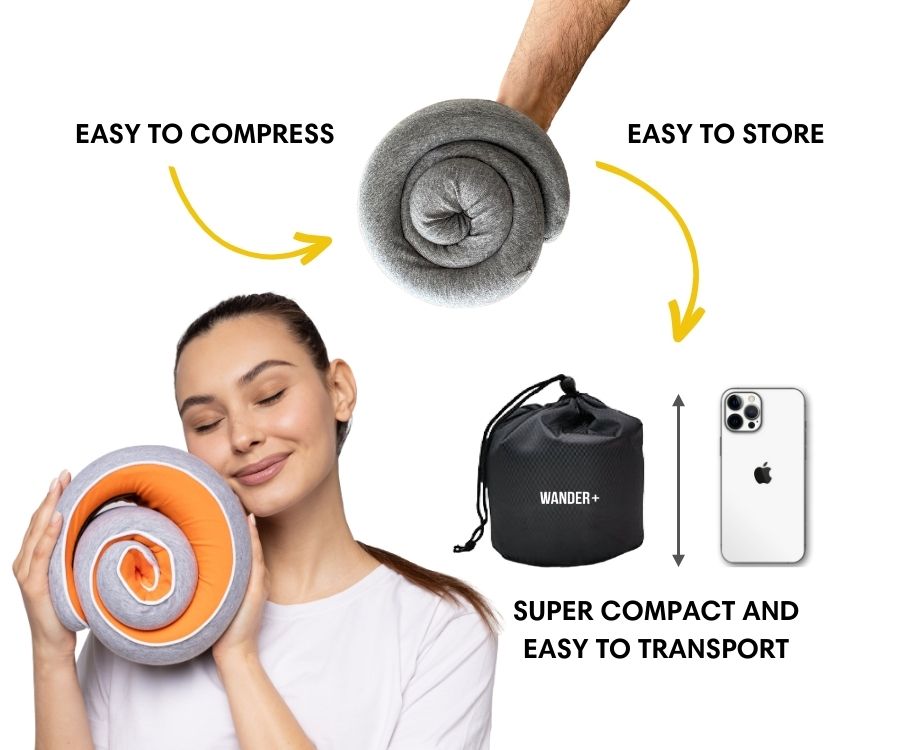 Memory Foam Travel Neck Pillow | Fioriscas
