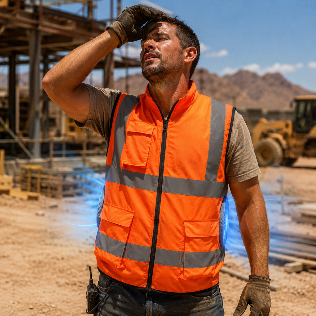 AirFlow Rechargeable Fan Vest For Outdoor Work And Travel