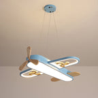 Plafoniera a LED per cameretta dei bambini a forma di aeroplano, lampada a sospensione LumaPlane dimmerabile con telecomando