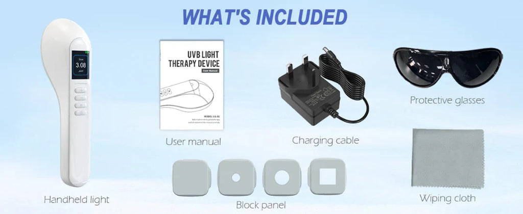 VitaLuma 308 nm UVB-hjemmelampe til pigmentbalance