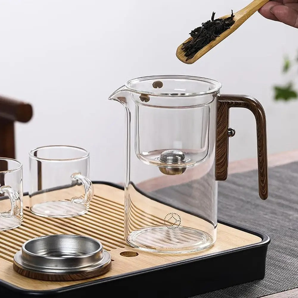 Tea Lovers Glass Teapot With Magnetic Filter For Everyday Brewing | Fioriscas
