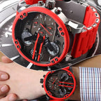 Stainless Steel Chronograph Quartz Watch – Elegant Men’s Luxury Timepiece