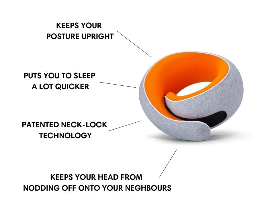 Memory Foam Travel Neck Pillow | Fioriscas