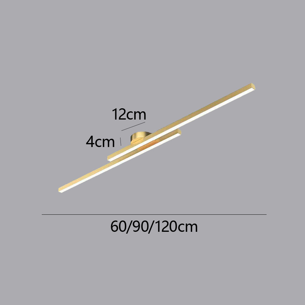 Ultra-Slim LED Semi-Flush Ceiling Light in Aluminum, LumenVale