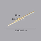Ultra-Slim LED Semi-Flush Ceiling Light in Aluminum, LumenVale