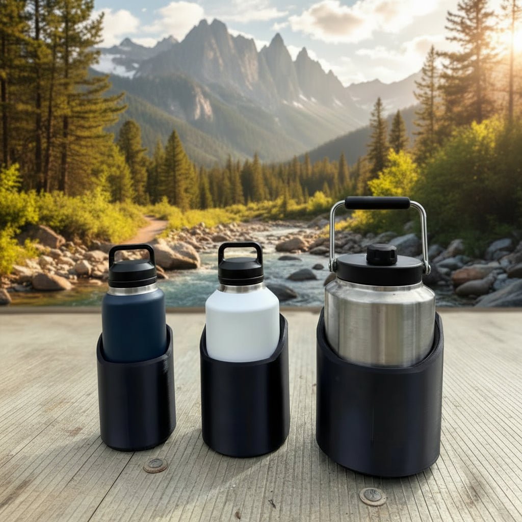 Rugged Magnetic Water Bottle Mount Holder For Metal Surfaces | Fioriscas