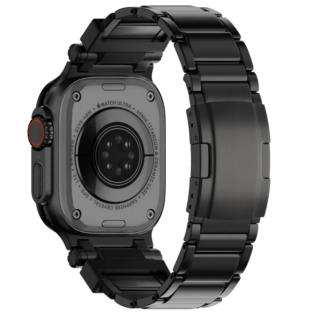 Řemínek Apple Watch, titanový řemínek Auridan s nastavitelným zapínáním