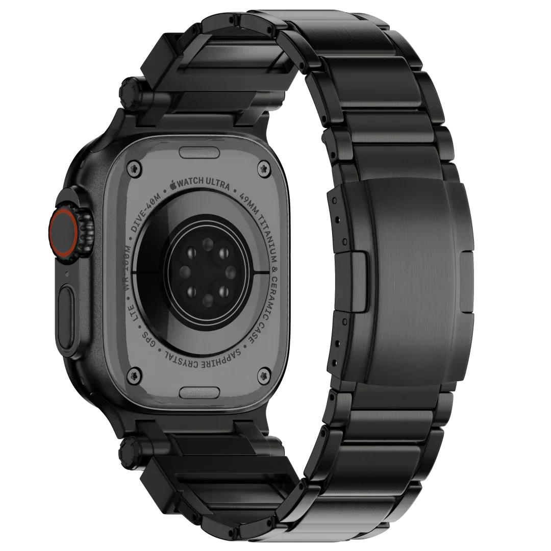Řemínek Apple Watch, titanový řemínek Auridan s nastavitelným zapínáním