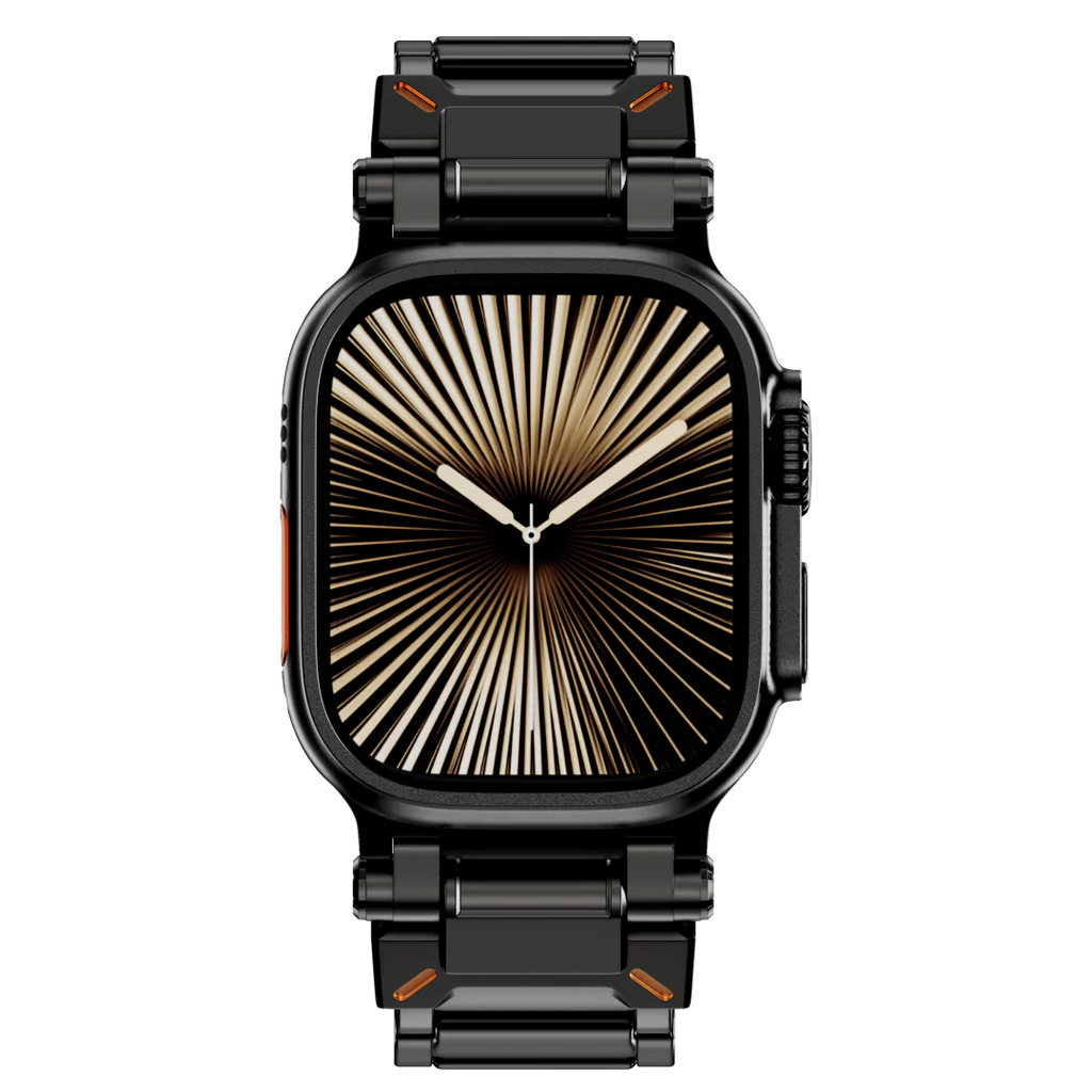 Řemínek Apple Watch, titanový řemínek Auridan s nastavitelným zapínáním