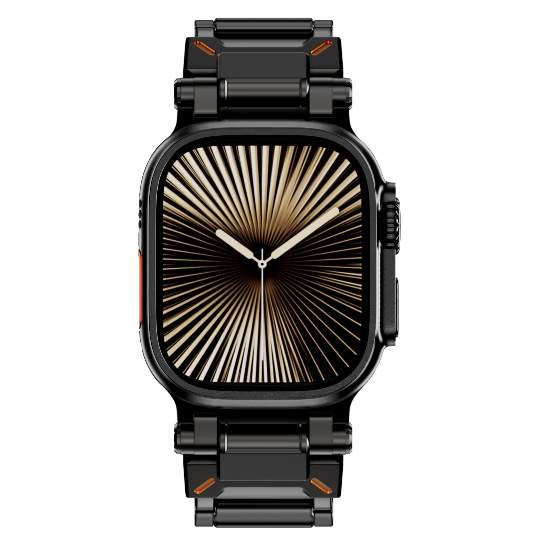Řemínek Apple Watch, titanový řemínek Auridan s nastavitelným zapínáním
