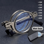 Faltbare Lesebrille mit Blaulichtfilter und kompaktem Etui - Fioriscas