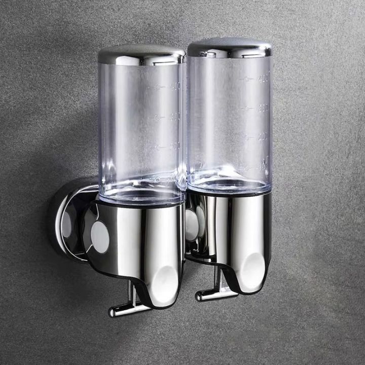 Wall Mounted Soap Dispenser | SudsStation Bathroom Organizer | Stainless Steel & ABS | 16.9 fl oz | Set of 1–3