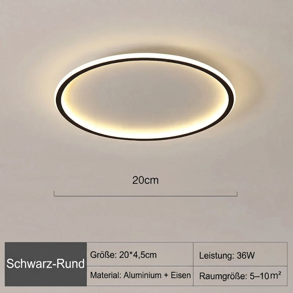 Plafonieră LED rotundă în stil scandinav pentru living și dormitor | Fioriscas