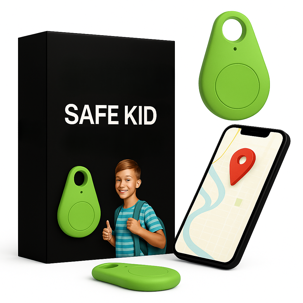 KidiSafe waterdichte gps-tracker voor kinderen, live locatie en SOS-melding