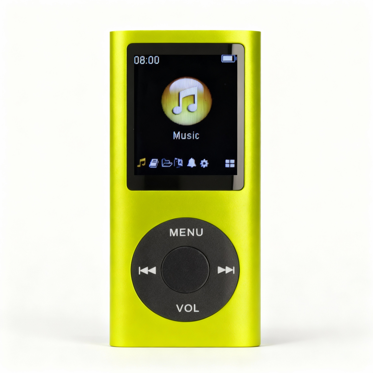 Retro hudební přehrávač – kompaktní MP3 přehrávač s kapacitou 64 GB a klasickým designem | Fioriscas