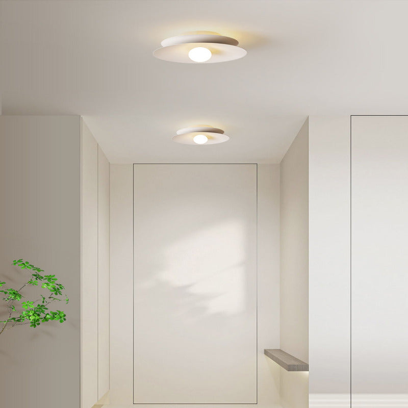 Arisha Modern Flush Mount Ceiling Light White Red Black Metal Balcony | Fioriscas