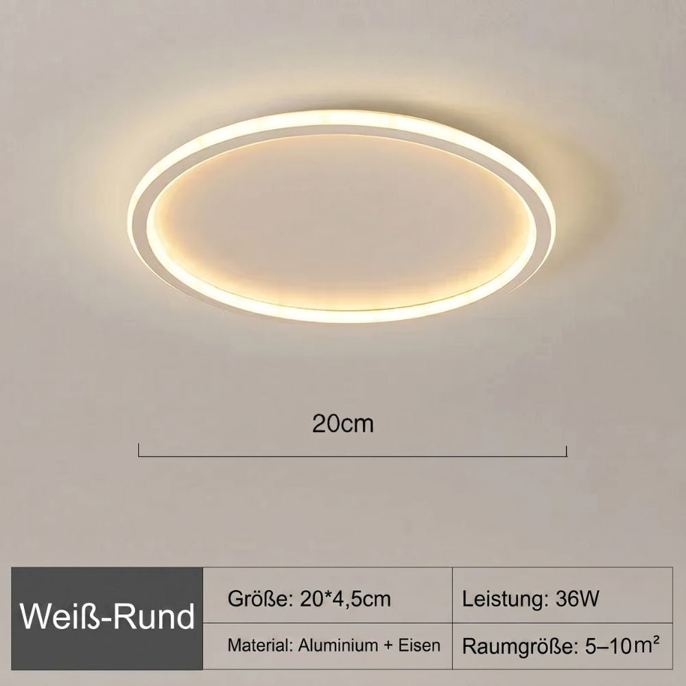 Plafonieră LED rotundă în stil scandinav pentru living și dormitor | Fioriscas