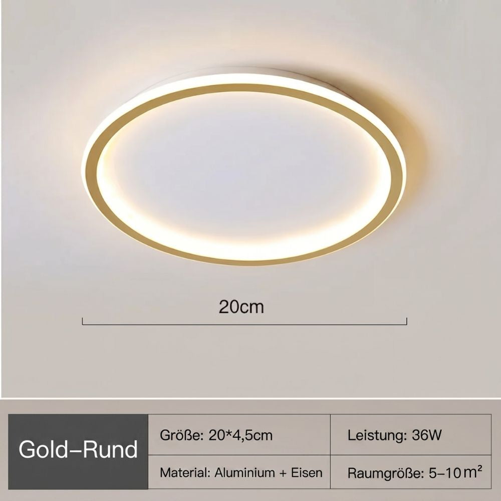 Plafonieră LED rotundă în stil scandinav pentru living și dormitor | Fioriscas