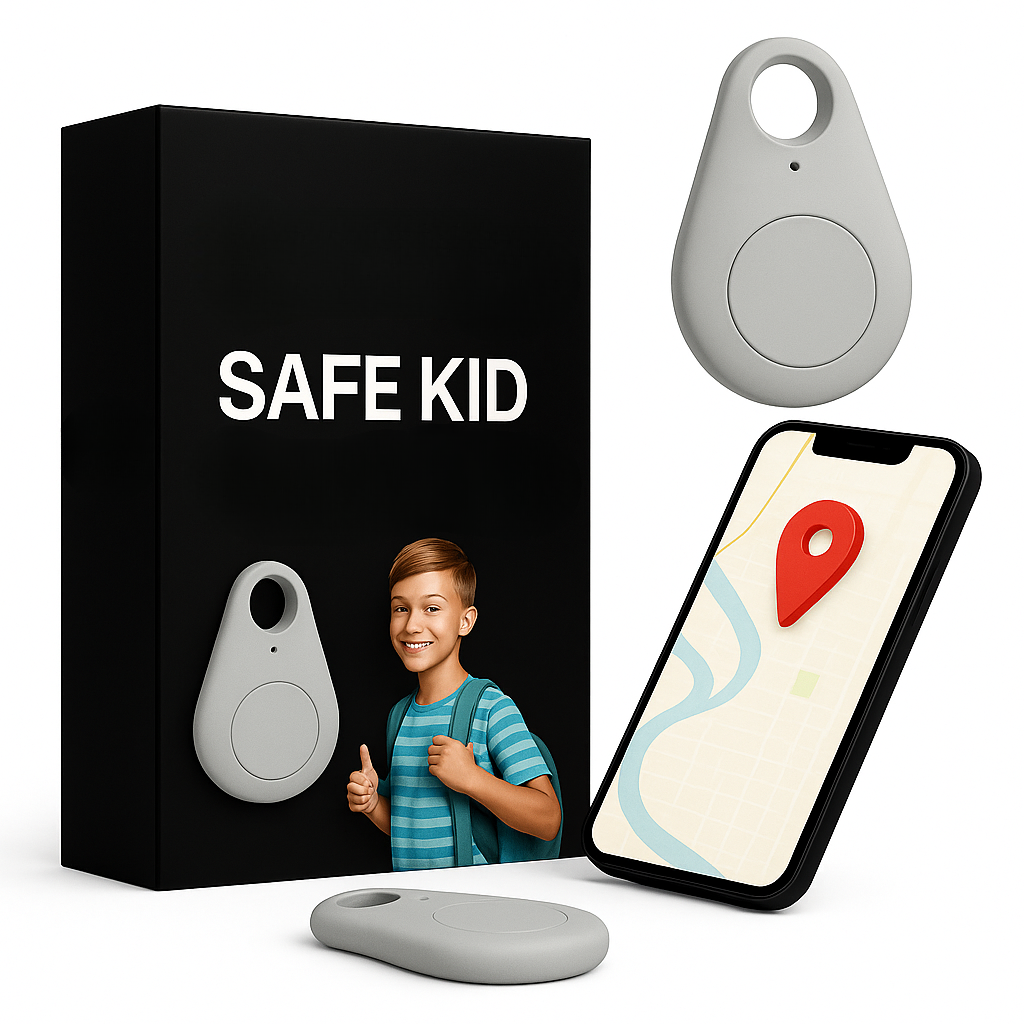 KidiSafe waterdichte gps-tracker voor kinderen, live locatie en SOS-melding