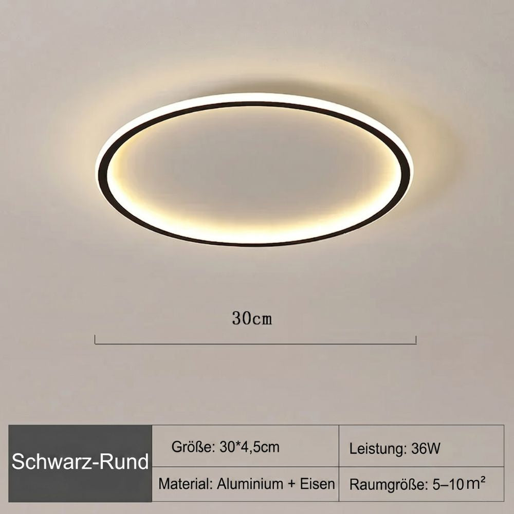Plafonieră LED rotundă în stil scandinav pentru living și dormitor | Fioriscas