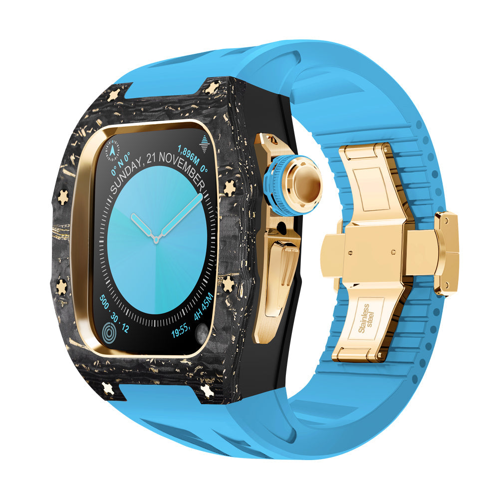 Carbon Fiber Titanium Retrofit Case, NovaCarb S10 Apple Watch Kit