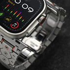 Vantira FusionX Titanium Apple Watch Band, Hexagonal Link Design