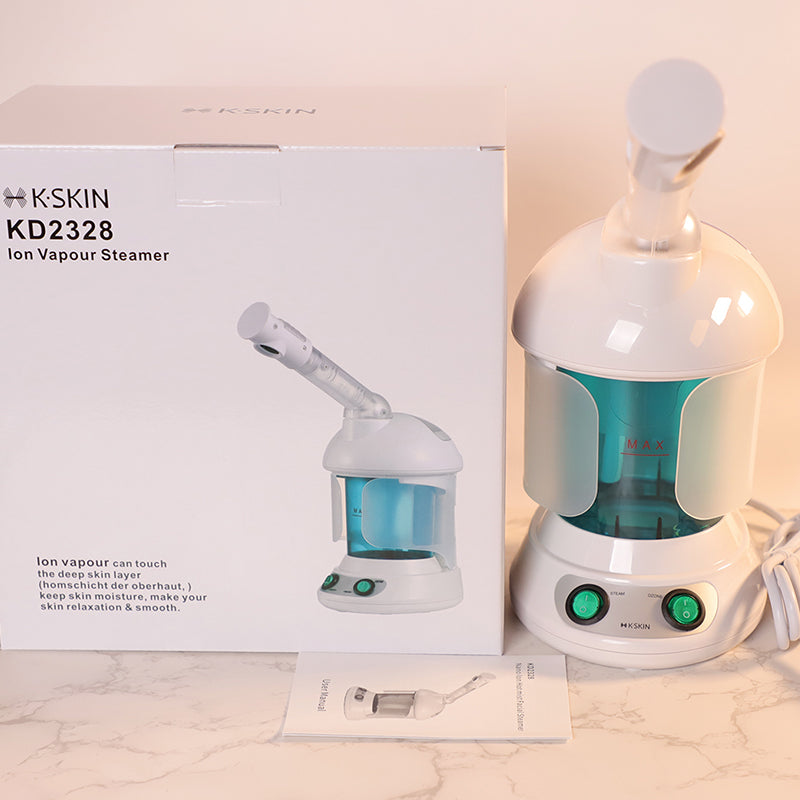 Facial Steamer, 360° Swivel Arm, Nano-Ionic Deep-Pore Steam